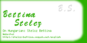 bettina stelcz business card